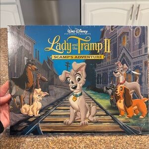 Disney Lady and the Tramp II Lithograph Set - Blue and Brown